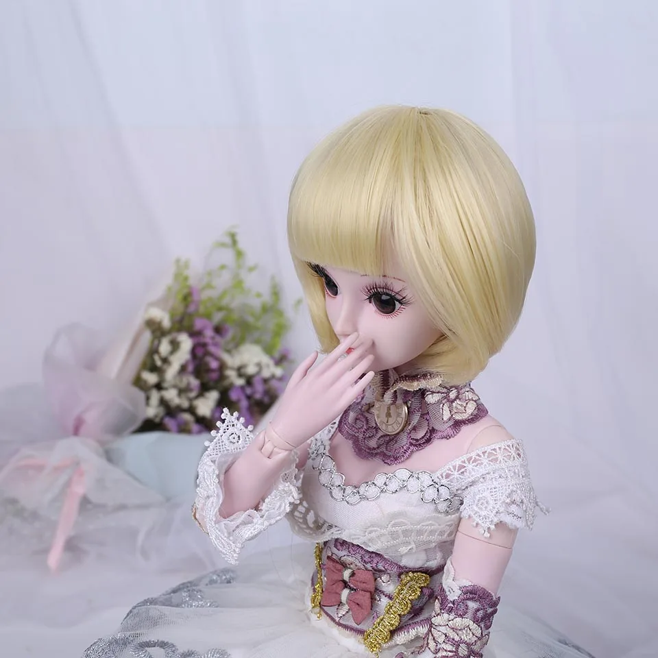 Cataleya короткие вьющиеся волосы куклы аксессуары синтетического волокна BJD парики