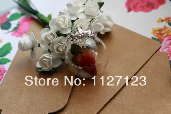 

Free shipping!!! 30sets 15mm opening glass globe vials necklace pendant, glass bottles, come with matching cap