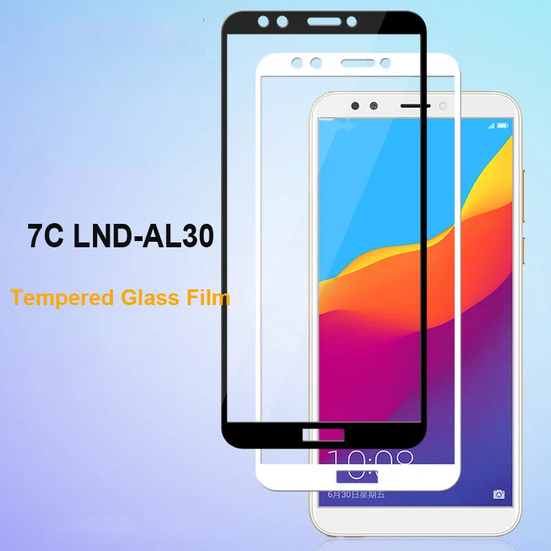 

Защитное стекло для Huawei Honor 7C, ультратонкое, черно-белое