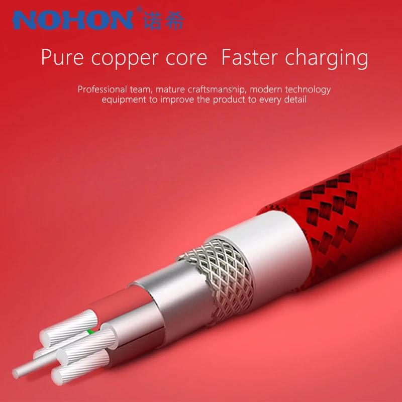 NOHON USB кабель для зарядки данных iPhone 7 8 6 5 6s plus X XS MAX XR iPad Mini 2.2A 1 м быстрое зарядное