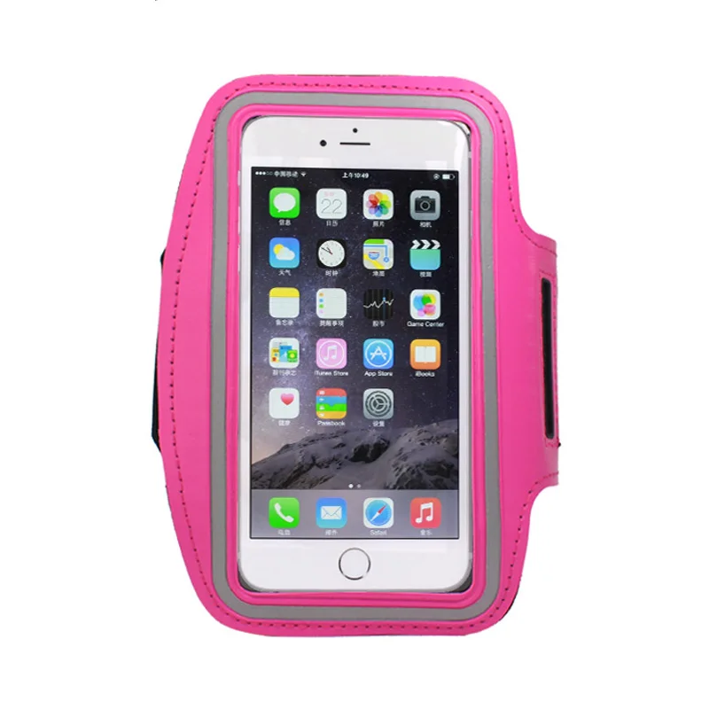 Rose red Мягкий чехол для телефона SIXEVE Gym Running Arm для samsung Galaxy S3 S4 S5 Neo S6 S7 Edge S8 S9 Note 3 4 5 спортивный водонепроницаемый чехол - Цвет: Rose red