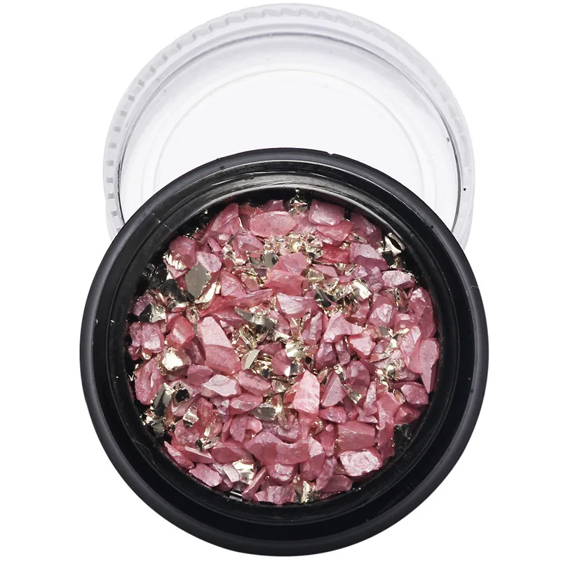 BlueZoo 1 коробка нерегулярные серебряный цвет сломанной декоративный камень для