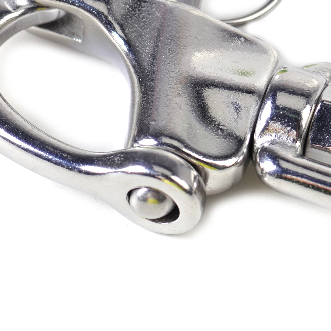 

DWCX New 7 cm Stainless Steel Heavy Duty Snap Shackle D Ring Swivel Bail Fit for Marine Boat Yacht Sailing Hardware