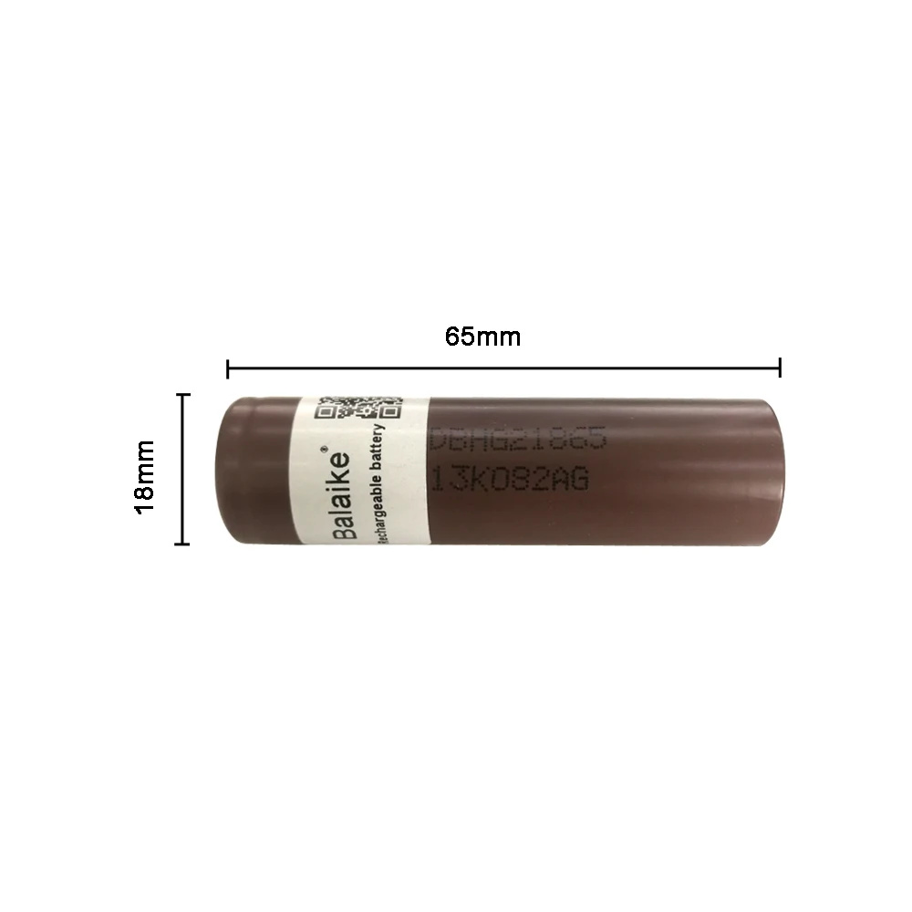 Balaike 1/2/4/6/8/10 шт Высокая емкость 3 7 V аккумуляторная HG2 18650 li на 3000 мАч для зарядки