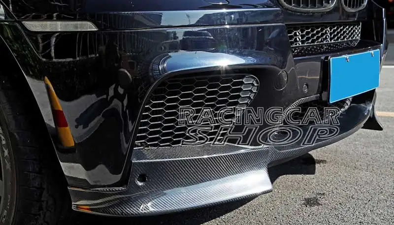 АК Стиль Настоящее углеродное волокно передний спойлер сплиттер для BMW E70 E71 X5M X6M