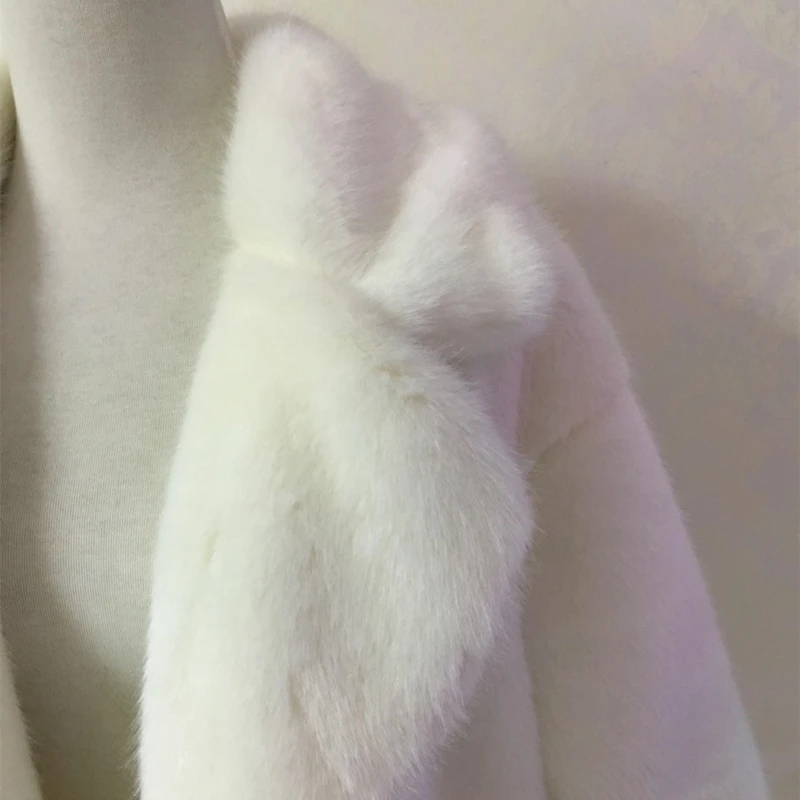 Зимняя официальная верхняя одежда с длинным рукавом шуба из искусственного меха