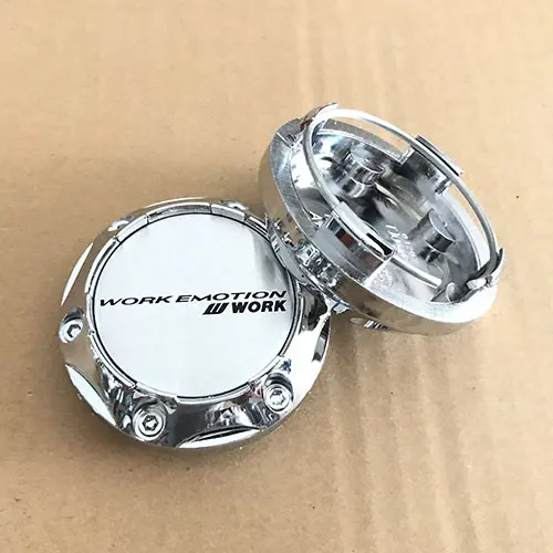 Silver WORK 64 мм наружным центр Кепки для диски клип Диаметр 56 мм колеса автомобиля охватывает наклейки концентратора Кепки для VOLK ADVAN ENKEI работы VS ССР - Цвет: Silver WORK