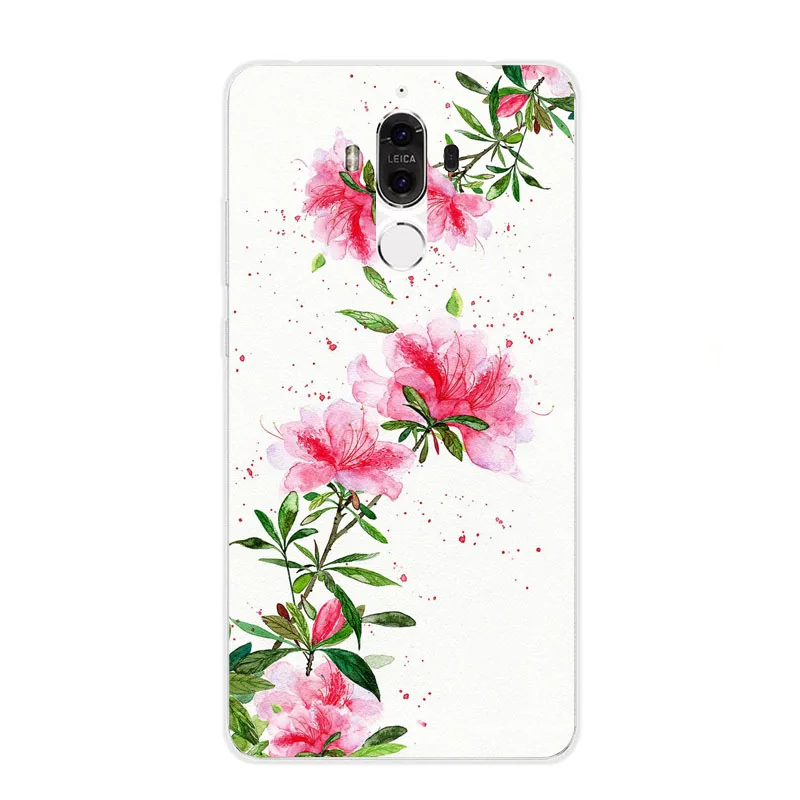 Чехол для huawei mate 9, силиконовая Мягкая задняя крышка из ТПУ с красочными цветами для huawei mate 9, защитный чехол для телефона s shell