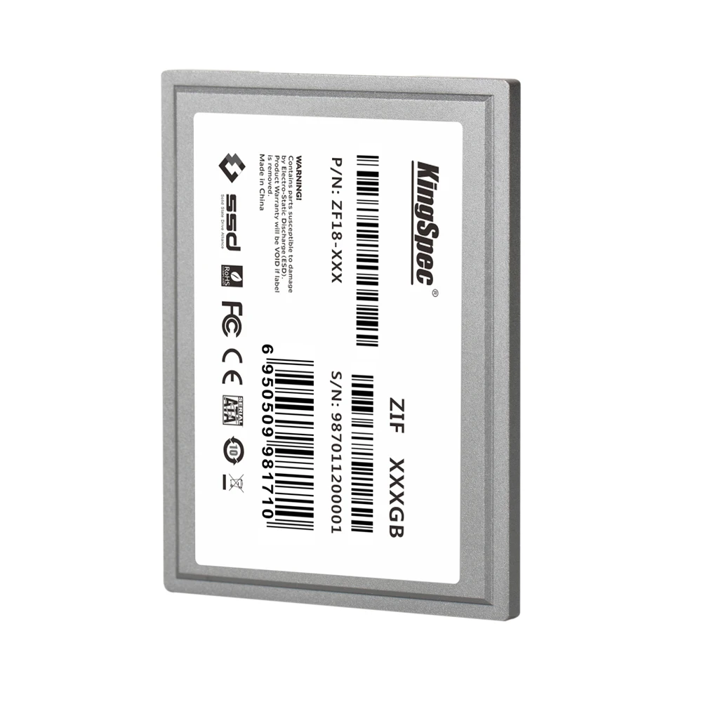 KingSpec ZF18 256 1.8 дюймов ZIF CE Интерфейс IDE SSD жесткий диск ГБ твердотельный накопитель