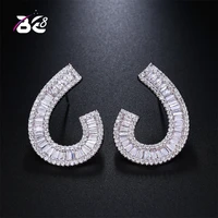 be 8 brand 2018 trend fashion new style stud earrings aaa cubic zirconia women earrings fashion jewelry e507