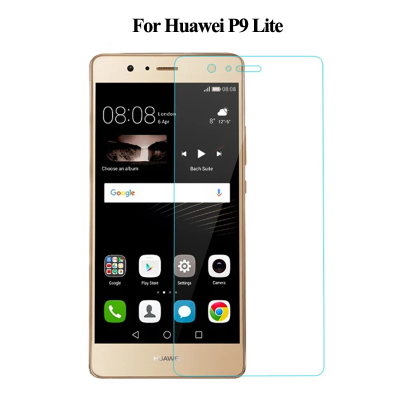 Закаленное стекло для Huawei P9 Lite Защитная Пленка премиум 9 H 2.5D 0 3 мм защита от