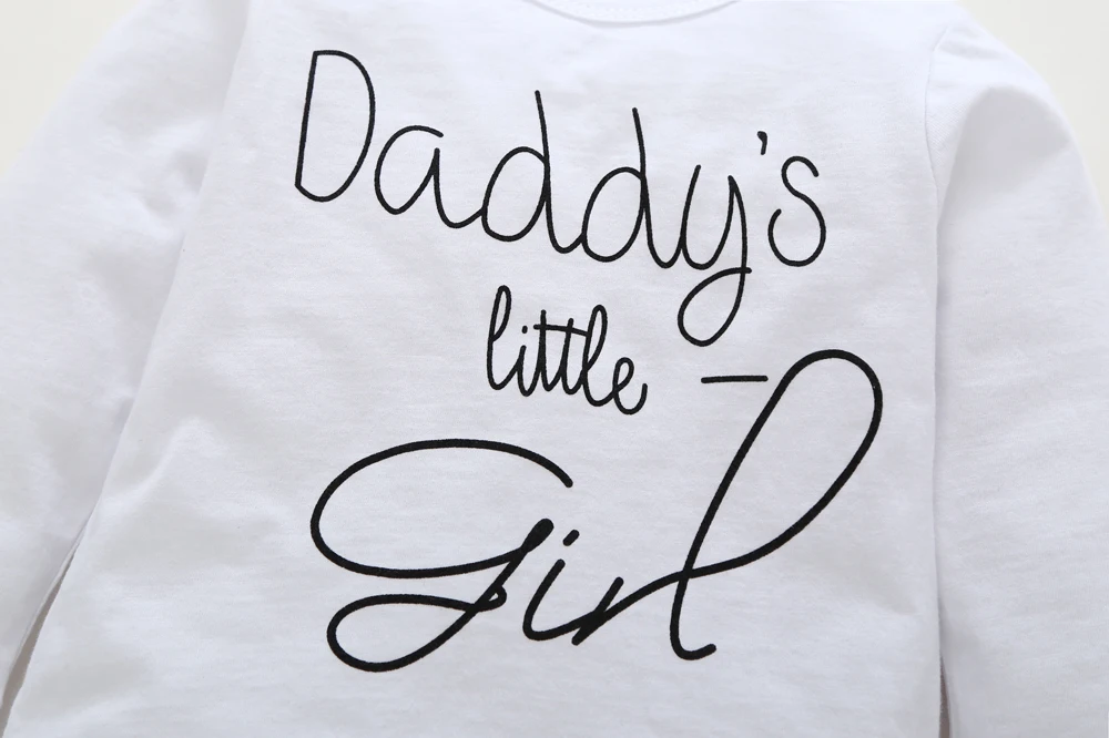 Комплекты из 3 предметов с надписью для малышей принтом Daddy's маленьких девочек