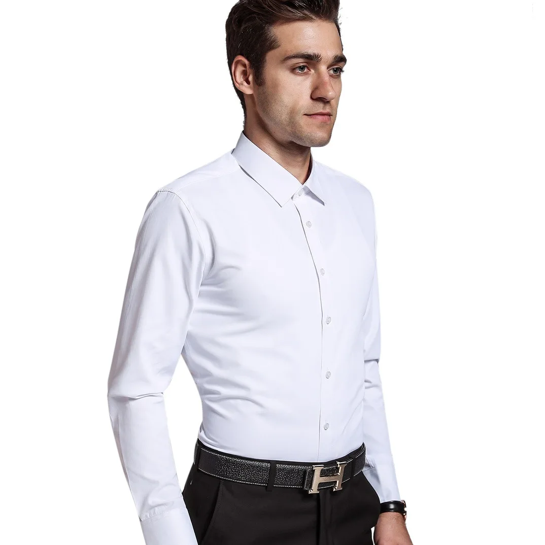 Для Мужчин's Бизнес Повседневное футболки с длинными рукавами однотонные