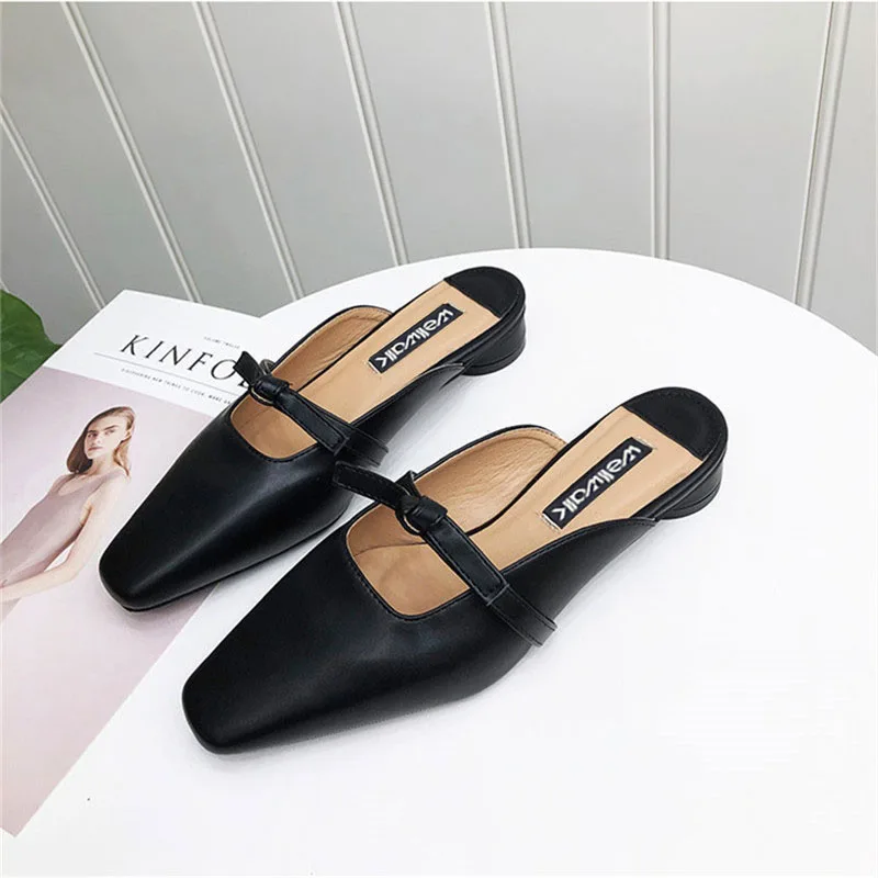Wellwalk шлёпки с закрытыми пальцами женские сабо модная обувь весенние Шлепанцы