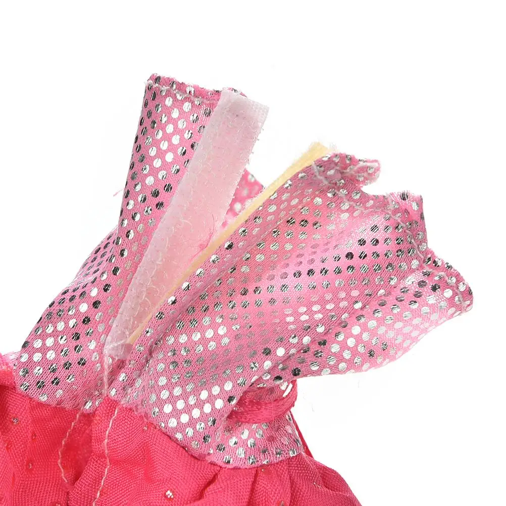 2 шт./компл. кукольная одежда костюмы розового цвета с блестками раздельное