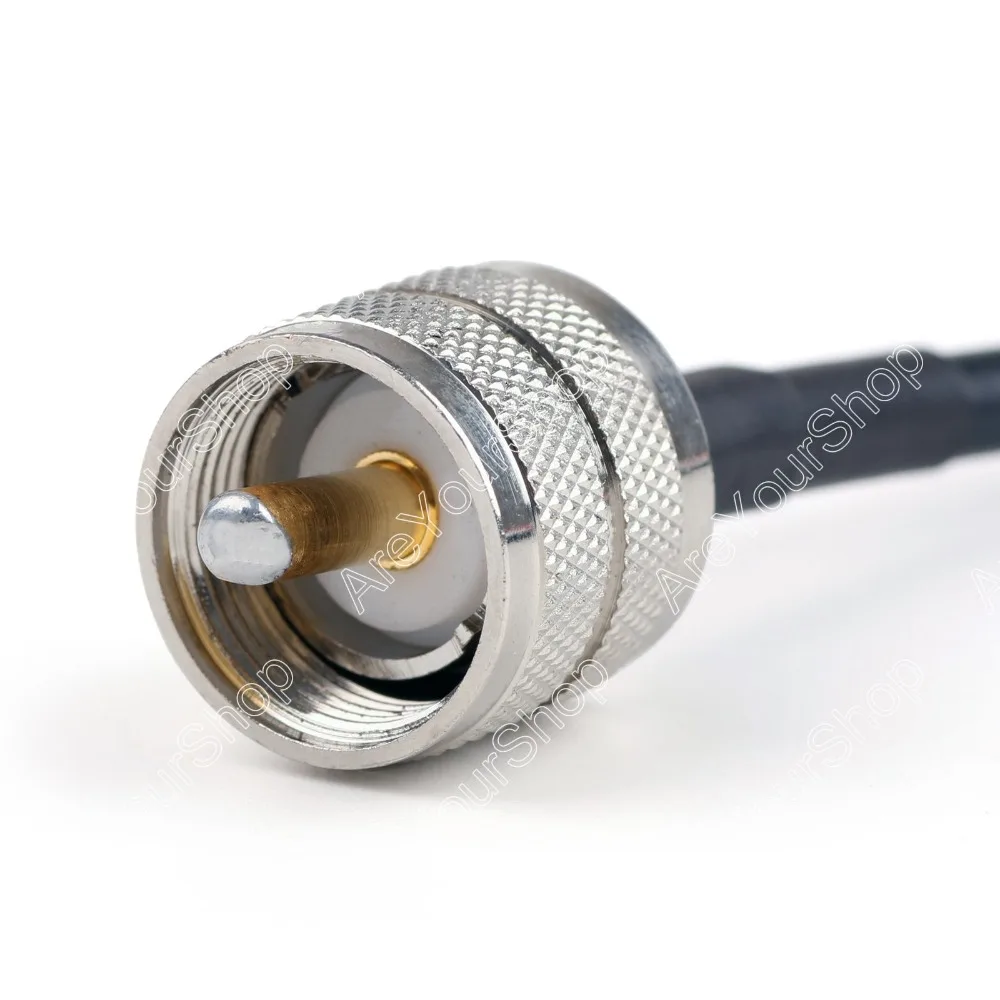Areyourshop продажа 20 см RG58 кабель PL259 УВЧ штекер к BNC прямой обжим коаксиальный хвост 8