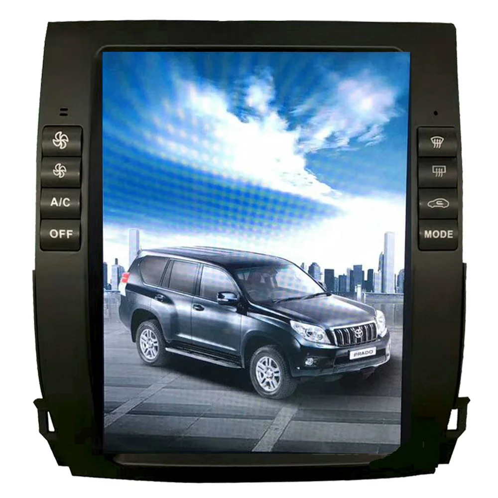 10,4 ''вертикальный экран Tesla стиль Android 8,1 автомобильный dvd-плеер gps для Toyota Prado 120 land cruiser 2002-2009 Lexus GX470 PX6