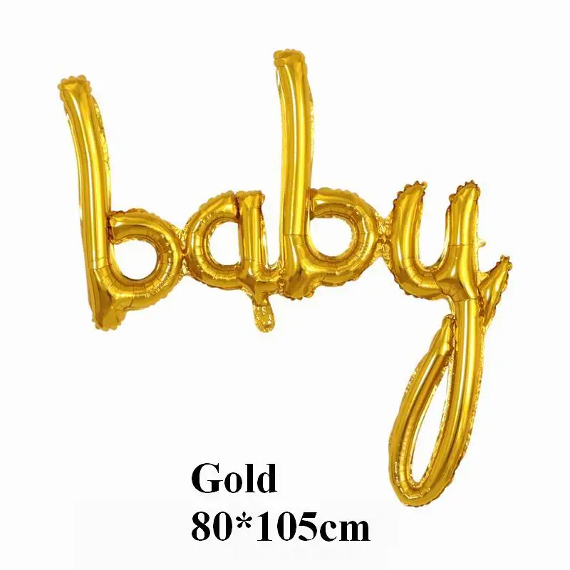 gold baby Jumbo One/Детские воздушные шары из фольги для мальчиков и девочек, детские вечерние украшения для вечеринки - Цвет: gold baby