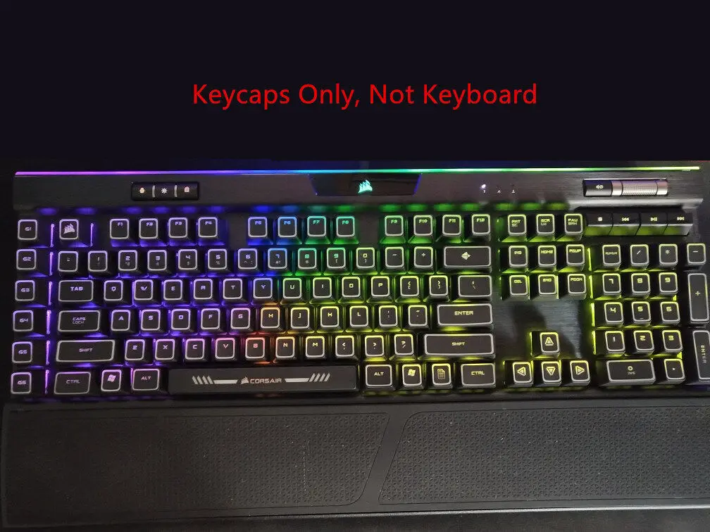 104 ключей Corsair ROG с подсветкой, набор ключей с принтом Artisan для Corsair K70 RGB K65 K95, Механическая игровая клавиатура Strafe