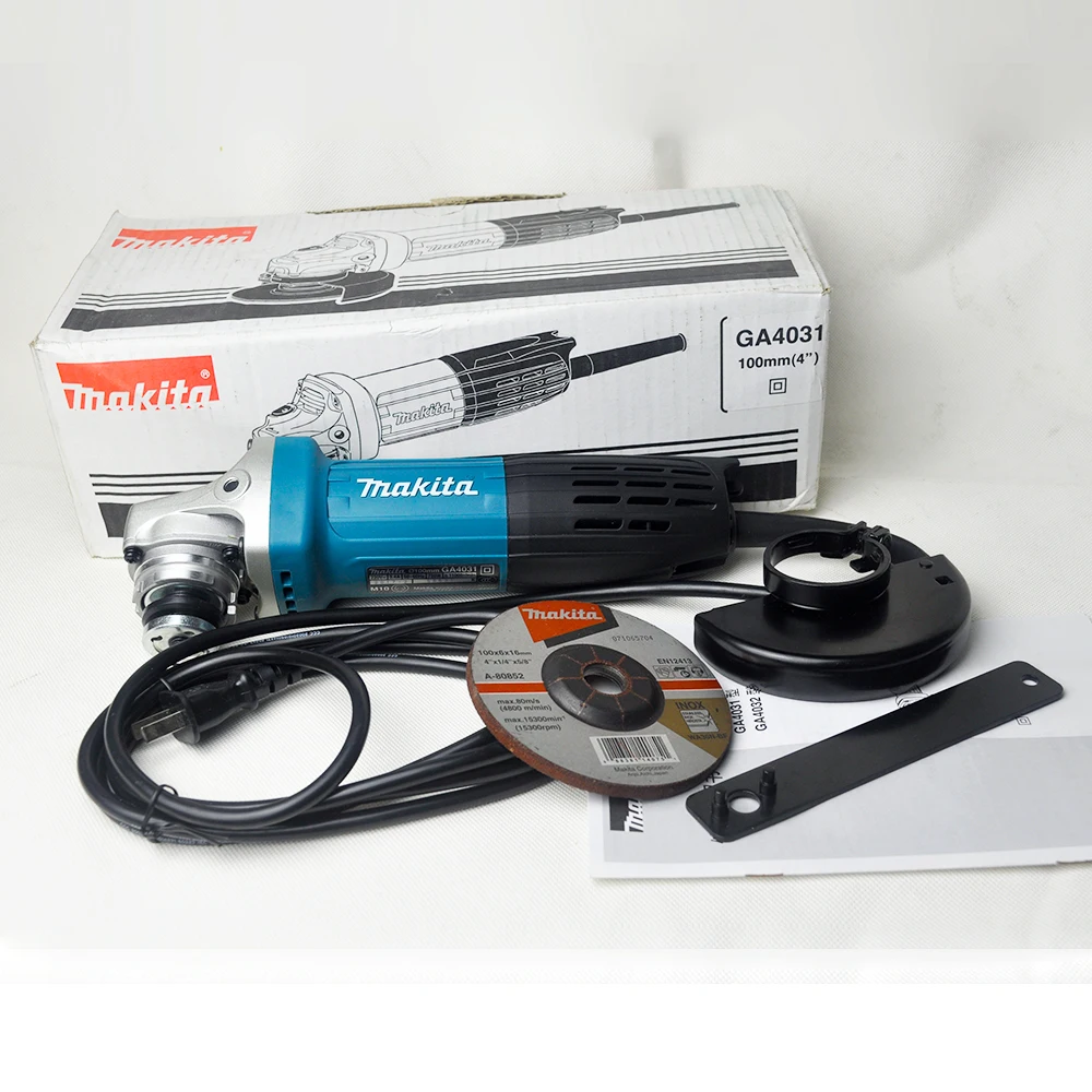 

Japan Makita Angle Grinder 720W 11000rpm GA4031 Ergonomic Design Angle Grinder GA4030 100mm 4" Metal Polish Cutting Machine New