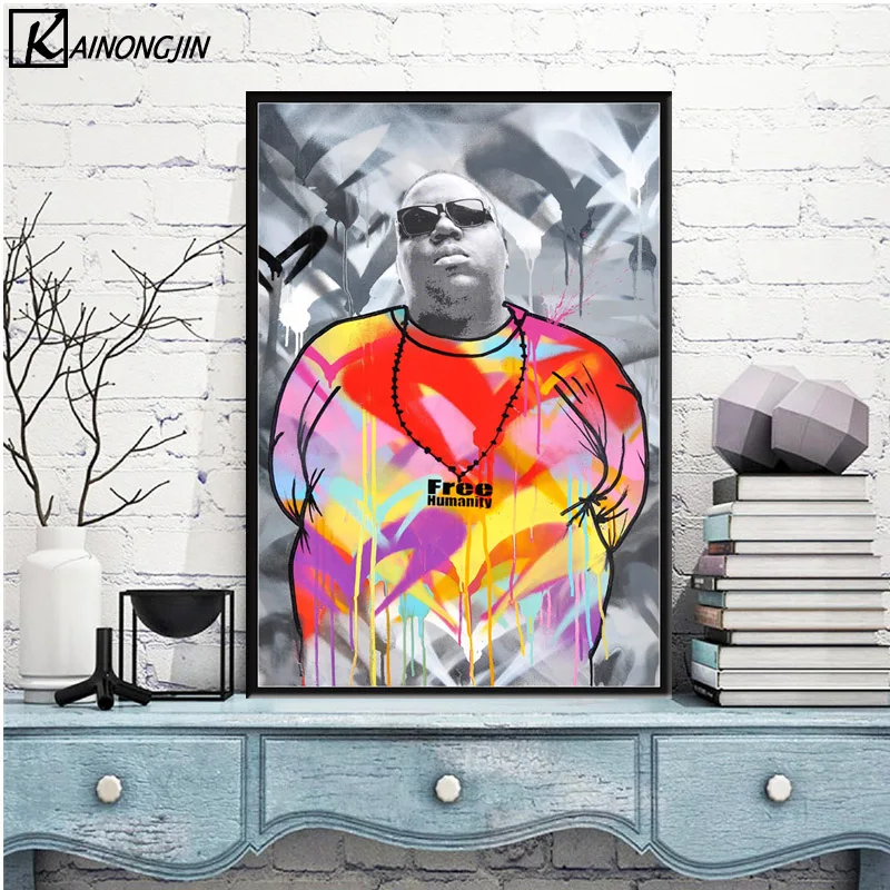 Плакат Тупак Шакур, известный B.I.G. Biggie 2pac плакаты и принты холст картина стены искусства картина для гостиной домашний декор