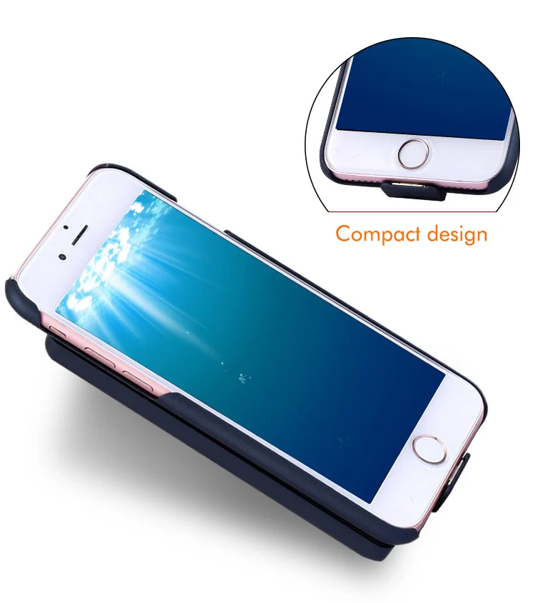 Новый дизайн запасное магнитное Внешнее зарядное устройство чехол для iPhone 6/6s/7 plus