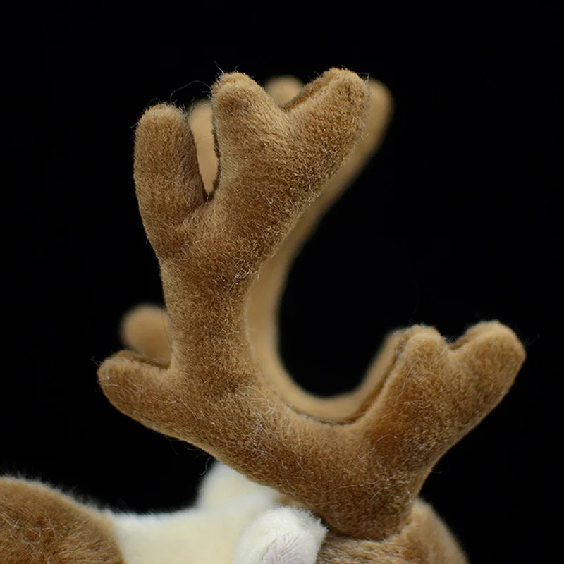 

Lovely Nordic Reindeer Doll Brown Simulated Reindeer Peary Caribou Plush Toy Rangifer Tarandus Emulate Wild Animal For Kids Gift