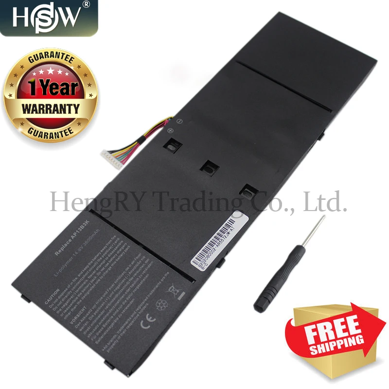Аккумулятор для ноутбука HSW AP13B3K Acer Aspire V5 R7 572G 573G 472G 473G 552G M5 583P 572P 571|Аккумуляторы