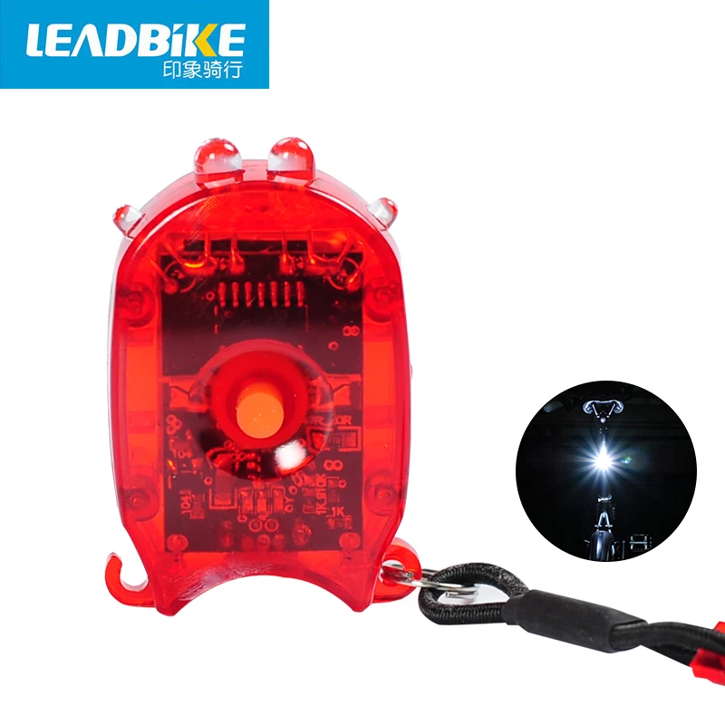 Задний Фонарь велосипедный Аккумуляторный с зарядкой от USB 3 режима | Спорт и