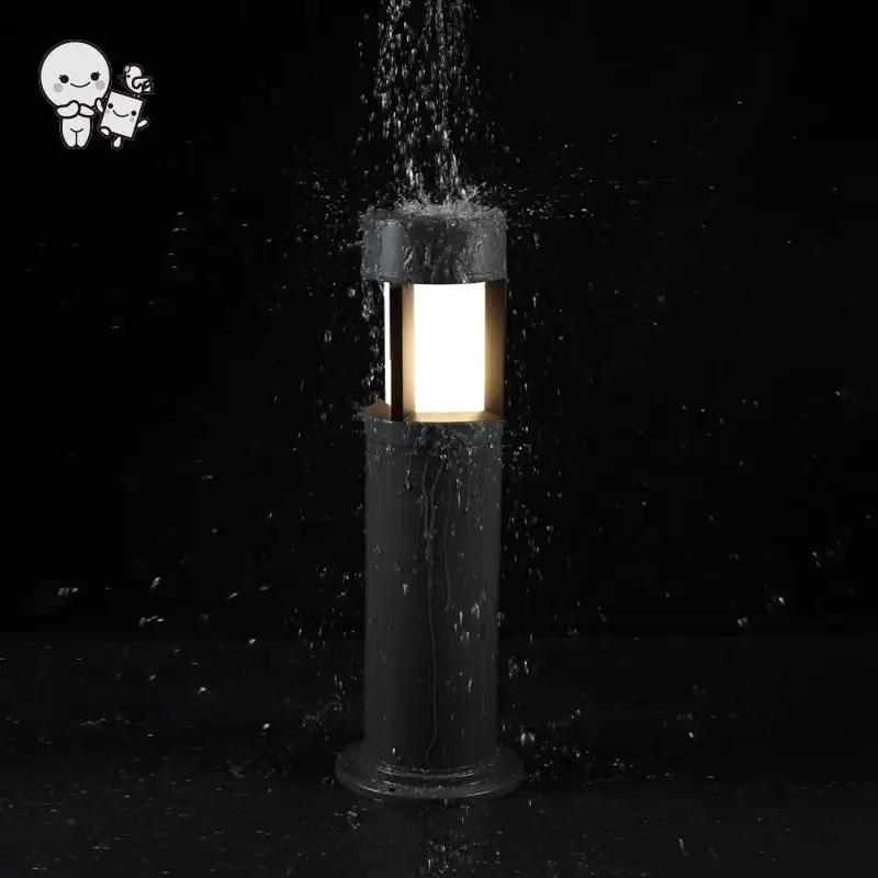 Открытый Алюминиевый акриловый светильник для газона современный