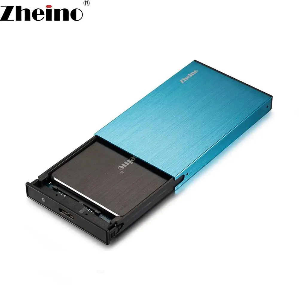 Zheino 2 5 дюймов SATA3 чехол USB 3 0 внешний корпус для SATA HDD/SSD жесткий диск синий ноутбука