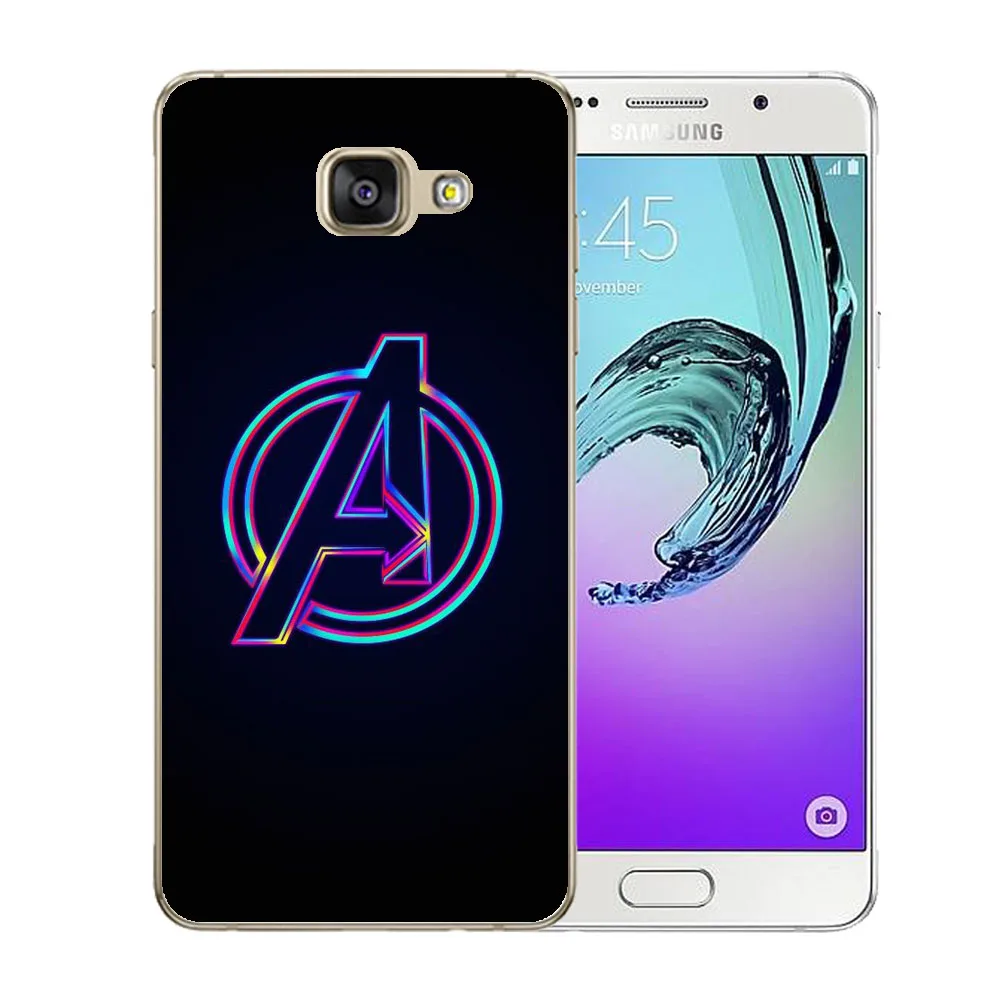 Чехол для Samsung Galaxy A3 A5 A7 2015 2016 2017 чехол Cool Heros Avengers Marvel прозрачный мягкий ТПУ задней