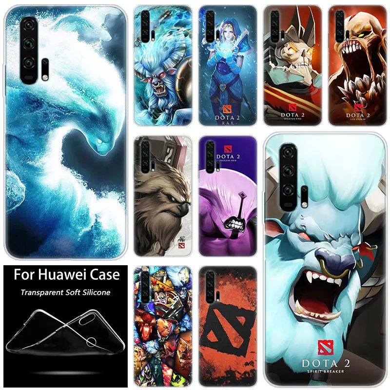 Горячая Dota 2 игры модный силиконовый футляр для Huawei честь 20 8A 7A Pro 10 9 8 Lite вид