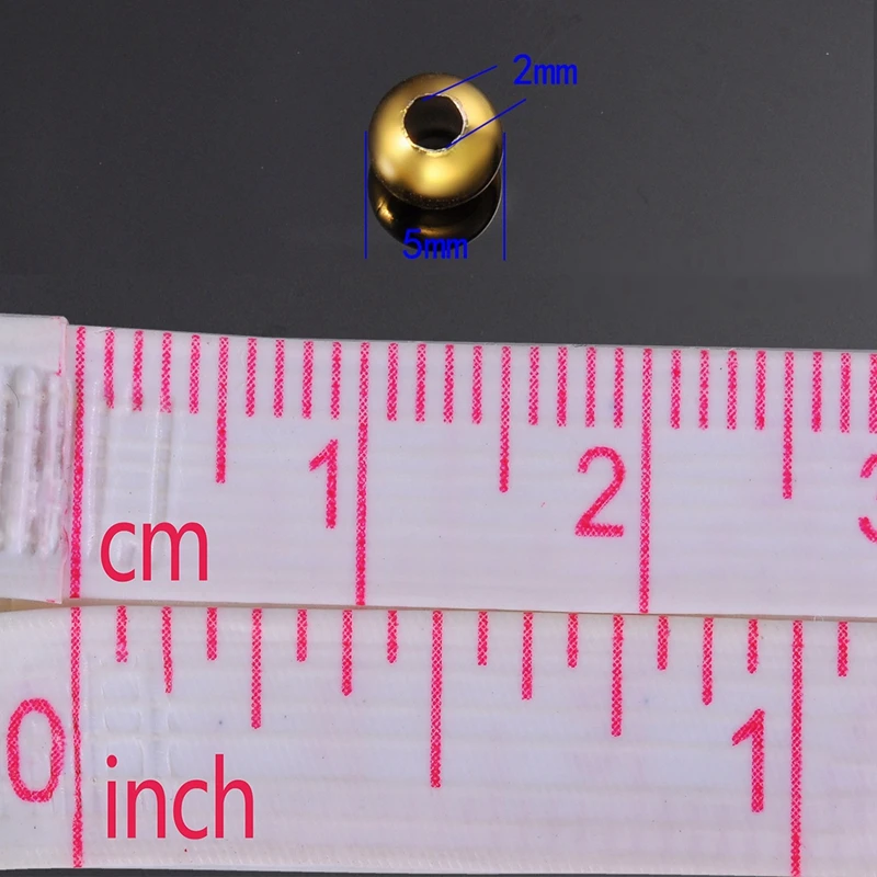 FUNIQUE модные очаровательные бусины 30 шт из нержавеющей стали Гладкие для поделок и