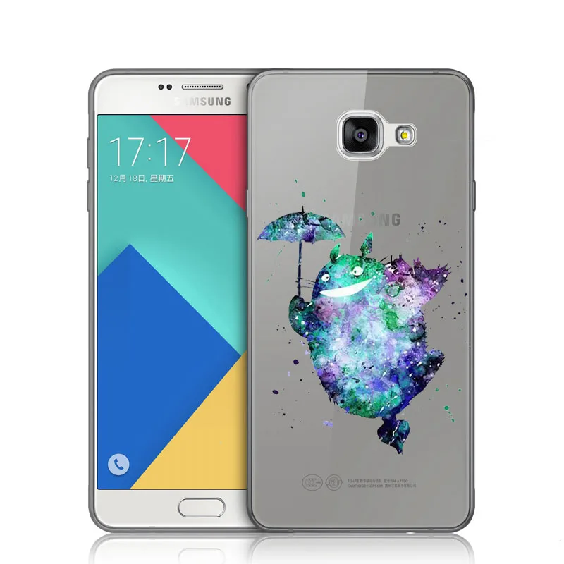 Очаровательный ударопрочный чехол Kuliai Totoro для Samsung Galaxy 2017 2016 2015 A7A3 A5 J7 J5 J3 Мягкий
