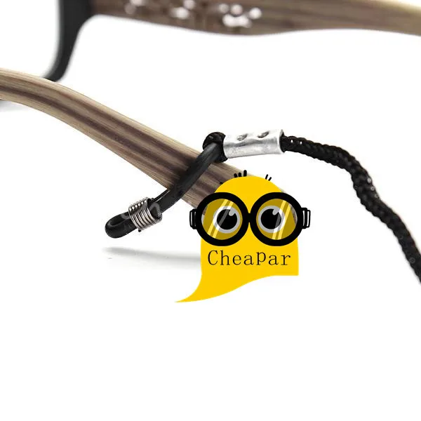 2 шт. волокно черная резиновая ручка шнур на Шею Кабель для чтения стекло очки