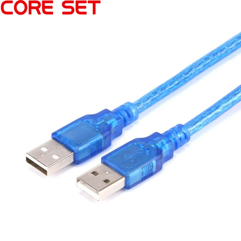 Кабель удлинитель для передачи данных 0 5 м штекер USB синий кабель адаптер 2 тип А