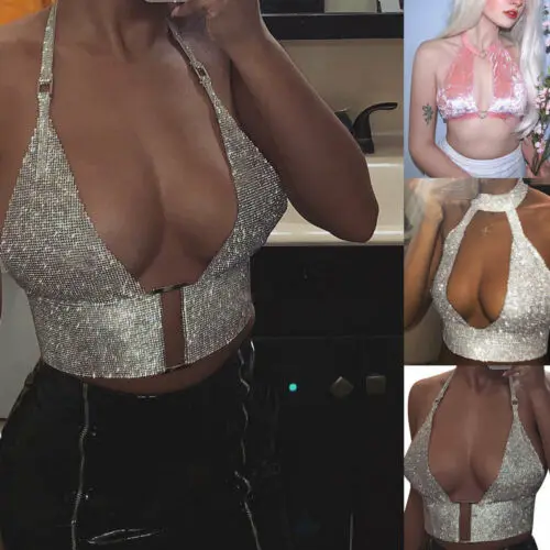 Модная женская однотонная майка без рукавов с открытой спиной и глубоким