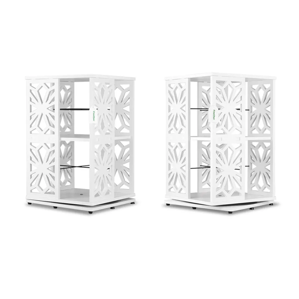 Finether 2 уровня модульный вращающийся на 360 градусов выдвижной деревянный