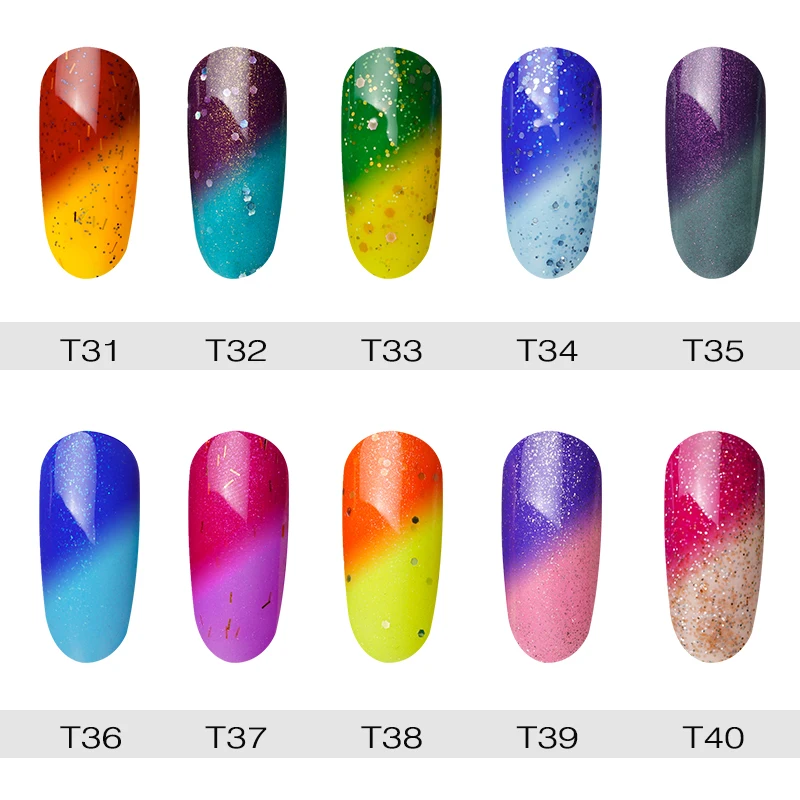 Nailwind 7 мл t31-60 Цвет Температура изменение Хамелеон серии полупостоянных Soak Off Gel