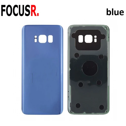 Coral Blue Задняя крышка батарейного отсека, задняя крышка корпуса, чехол для samsung Galaxy S8 G950, аксессуары для мобильного телефона, Запасная часть - Цвет: Coral Blue