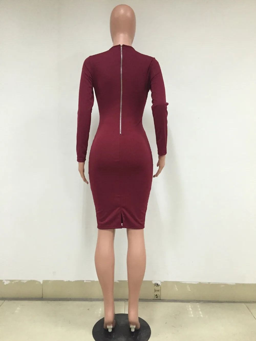 Zmvkgsoa Bodycon Платья для женщин Для офисные с длинным рукавом Сексуальная V Средства
