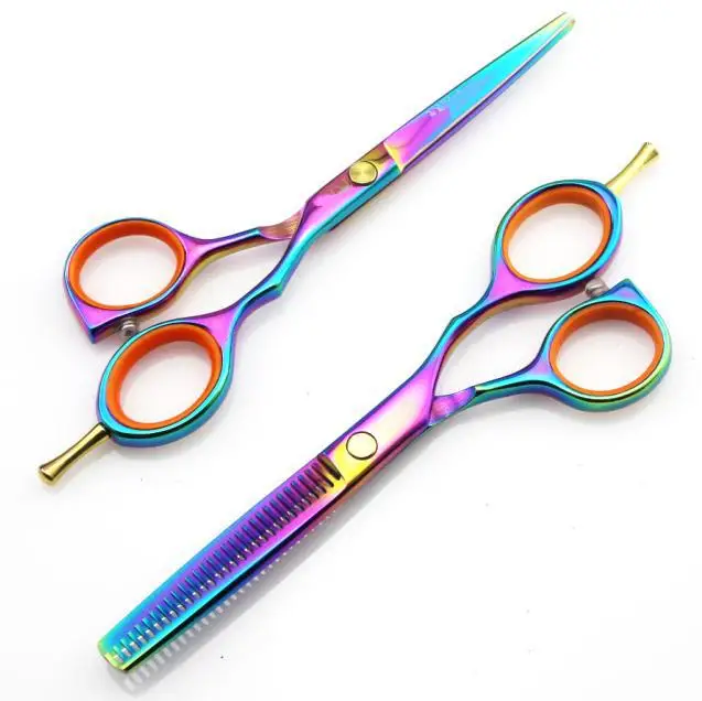 5.5&quot hair scissors japanese hairdressing thinning shears sissors professional barber set ciseaux | Красота и здоровье