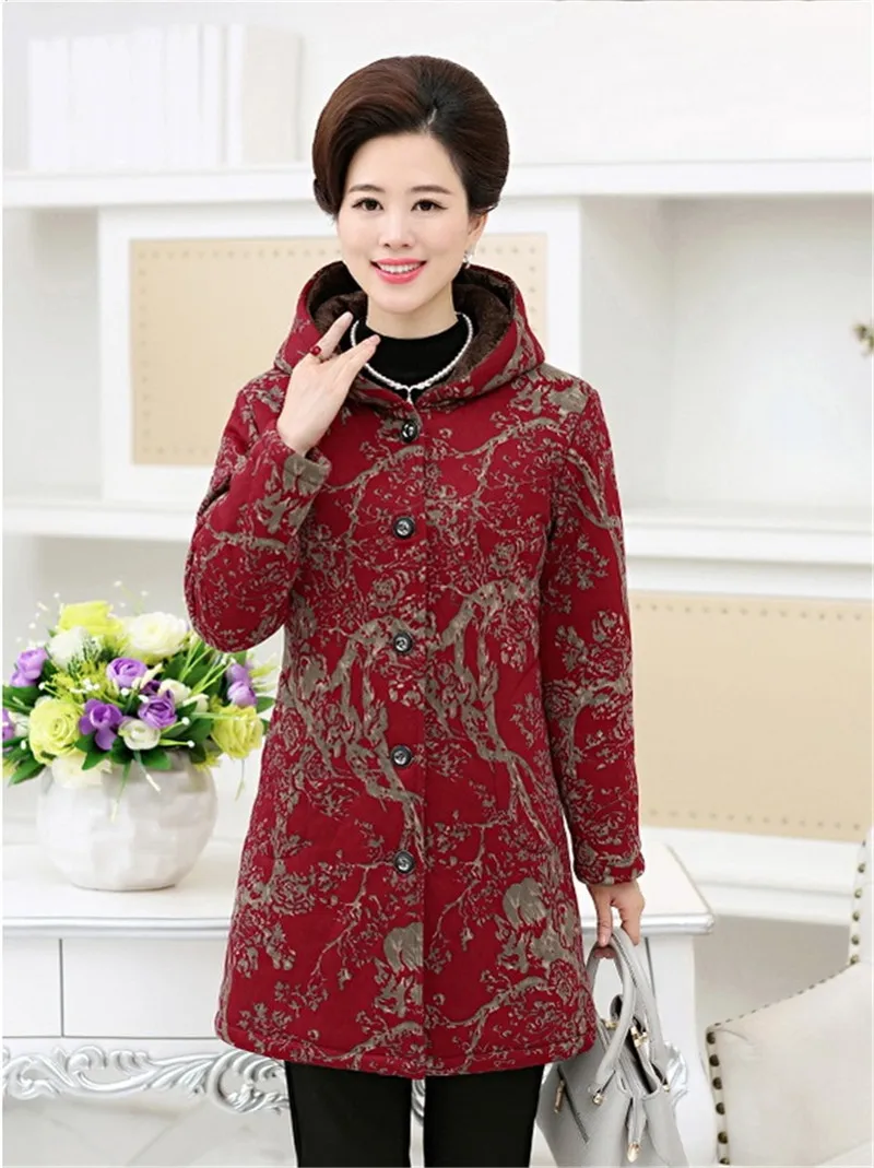 Зимняя куртка для женщин, парки, новинка, Осень-зима, плюс размер, 5XL, ватник, пальто для женщин, толстая, с принтом, плюс бархат, куртка A489
