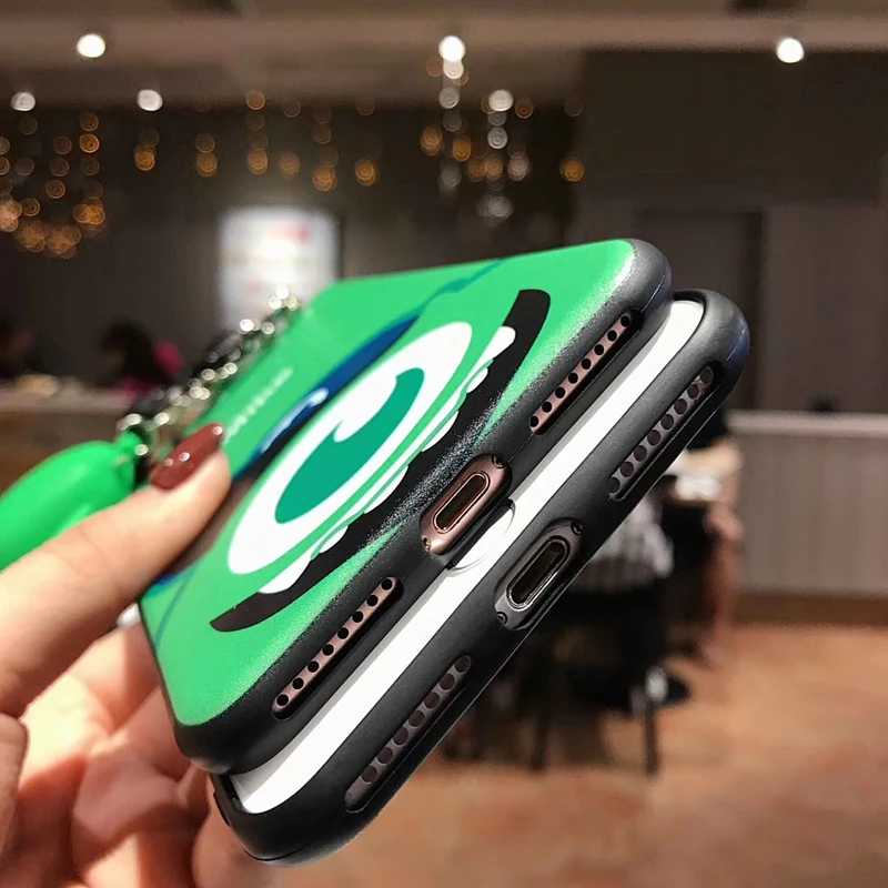 3D милый мультфильм Монстры университет майка Suelly Подставка для куклы Шнурки силиконовые чехол для iPhone X XR XS MAX 7 8 6 S плюс крышка