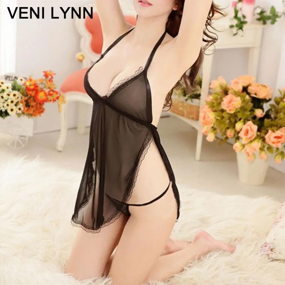 VENI LYNN Silk Romantic Nightgowns &ampSleepshirts Sexy Lingerie Women Cute for Girls | Женская одежда
