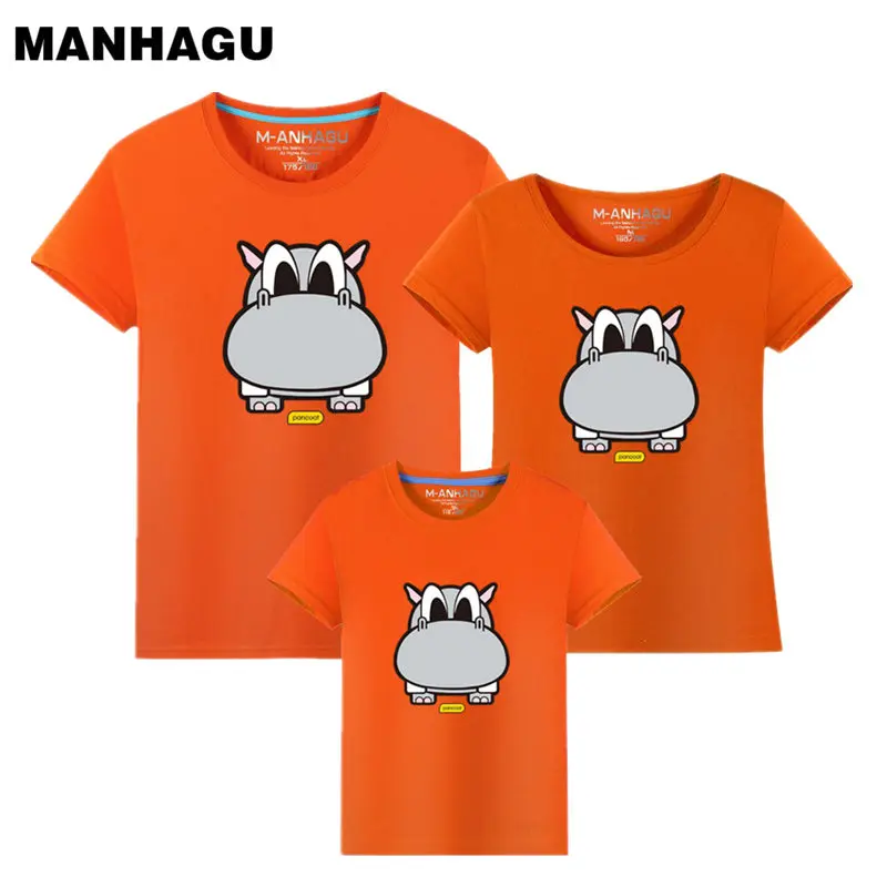 2017 летние одинаковые комплекты для семьи футболки с короткими рукавами милая