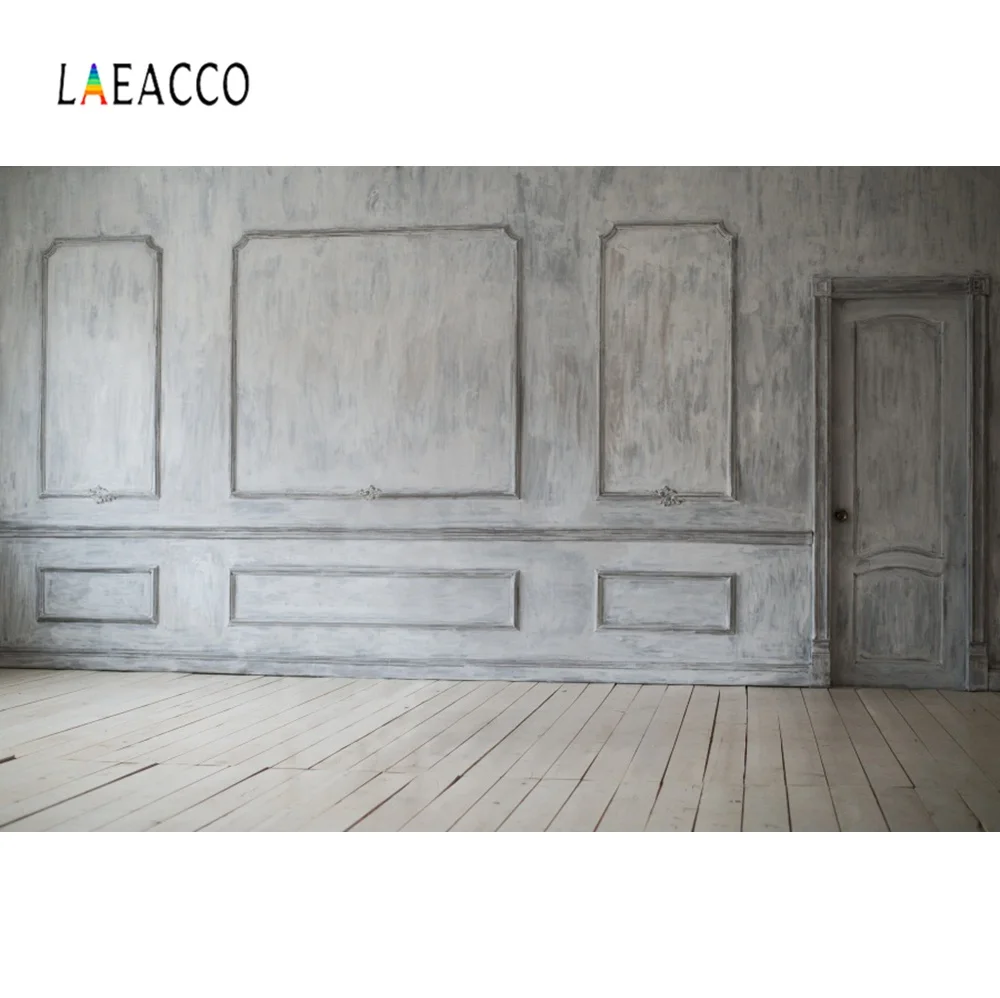 

Laeacco Old Vintage Chic Wall Wooden Floor Door Child Party Portrait Photo Backgrounds Photographic Backdrops For Photo Studio