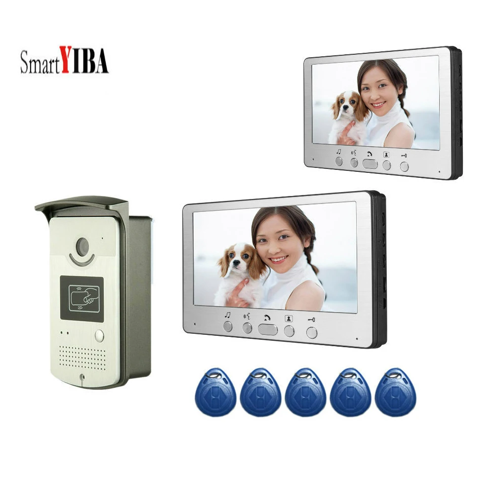 SmartYIBA видео телефон двери RFID считыватель дверной звонок замок со звонком