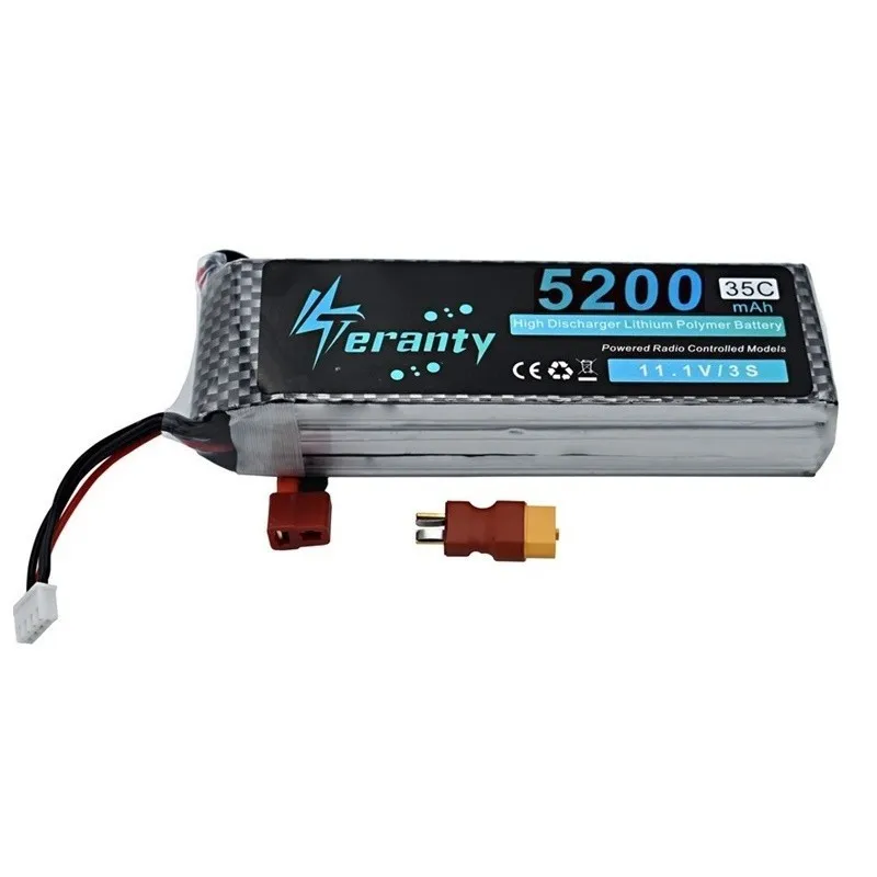 Teranty 3s 5200mAh 11,1 V Lipo батарея для RC автомобилей роботов самолетов вертолетов части 3s литиевая батарея 11,1 v батарея дрона 5 шт